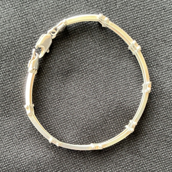 Sterling Silver Bracelet Vintage Made in Italy - Picture 1 of 6
